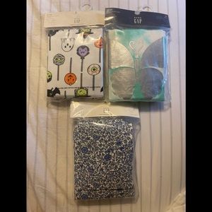 NEW BABY GAP ORGANIC PJ SET LOT SIZE 4 LONG SLEEVE 3 SETS